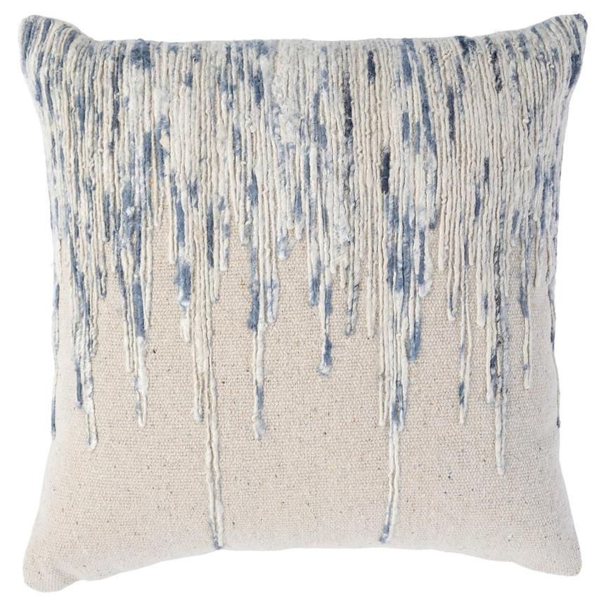 Malla Natural/Blue Accent Pillow  main image, 1 of 3 images.