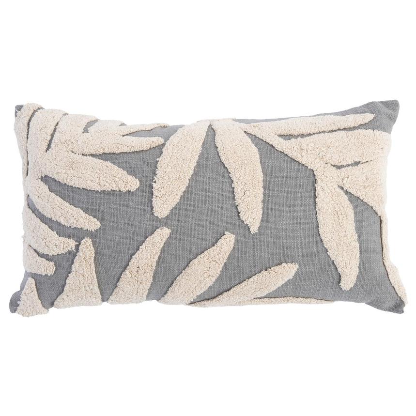 Palm Leaves Gray Accent Pillow  main image, 1 of 3 images.