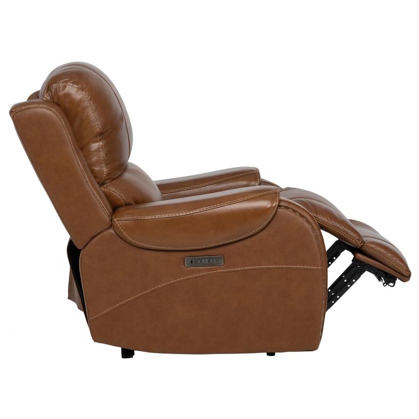 Durham Tan Leather Power Recliner  alternate image, 4 of 11 images.