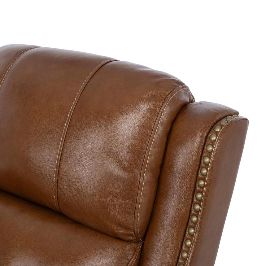 Durham Tan Leather Power Recliner  alternate image, 7 of 11 images.