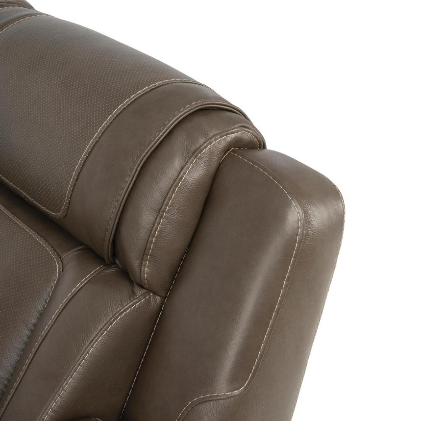 Aston Leather Power Reclining Sofa w/Console  alternate image, 9 of 14 images.