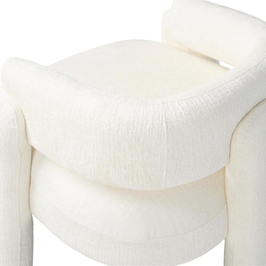Melbourne White Accent Chair alternate image, 5 of 8 images.