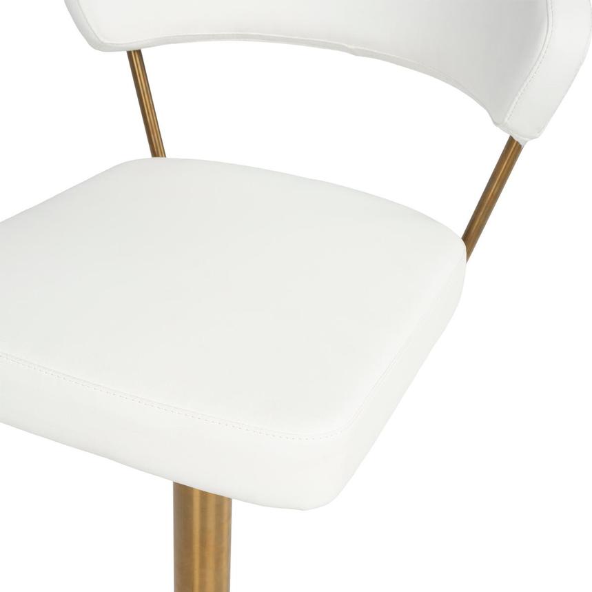 Bold White/Gold Adjustable Stool  alternate image, 7 of 9 images.