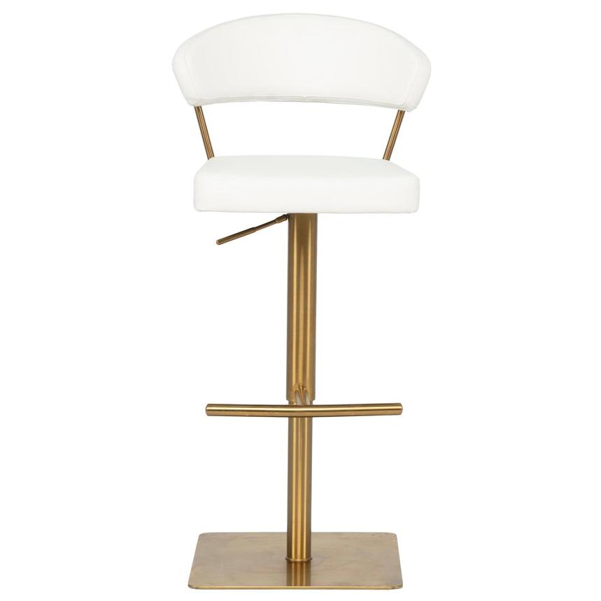 Bold White/Gold Adjustable Stool alternate image, 3 of 9 images.