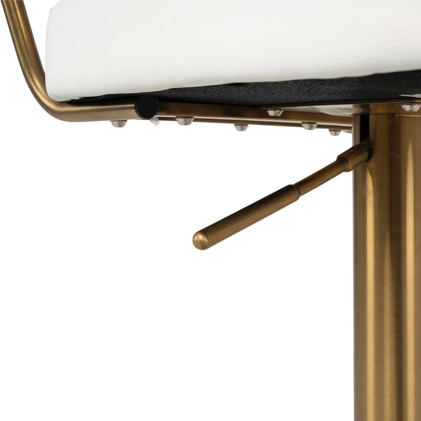 Bold White/Gold Adjustable Stool alternate image, 8 of 9 images.