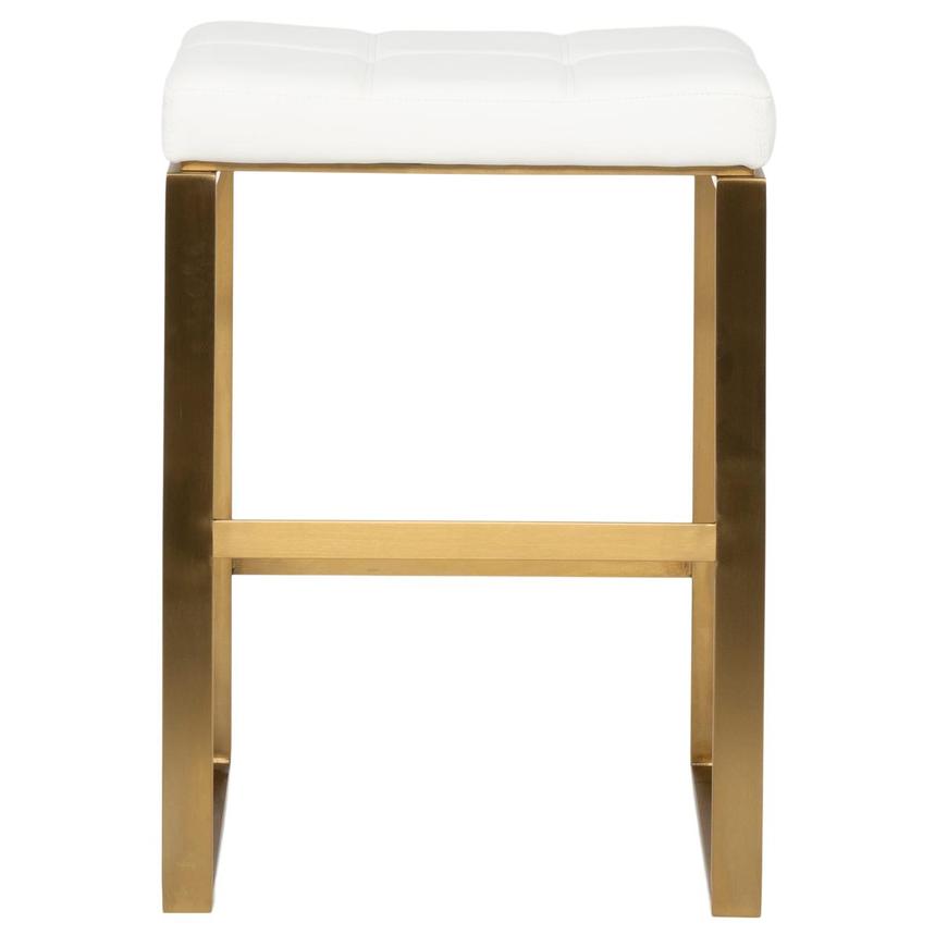 Sabriel White/Gold Counter Stool  alternate image, 2 of 6 images.