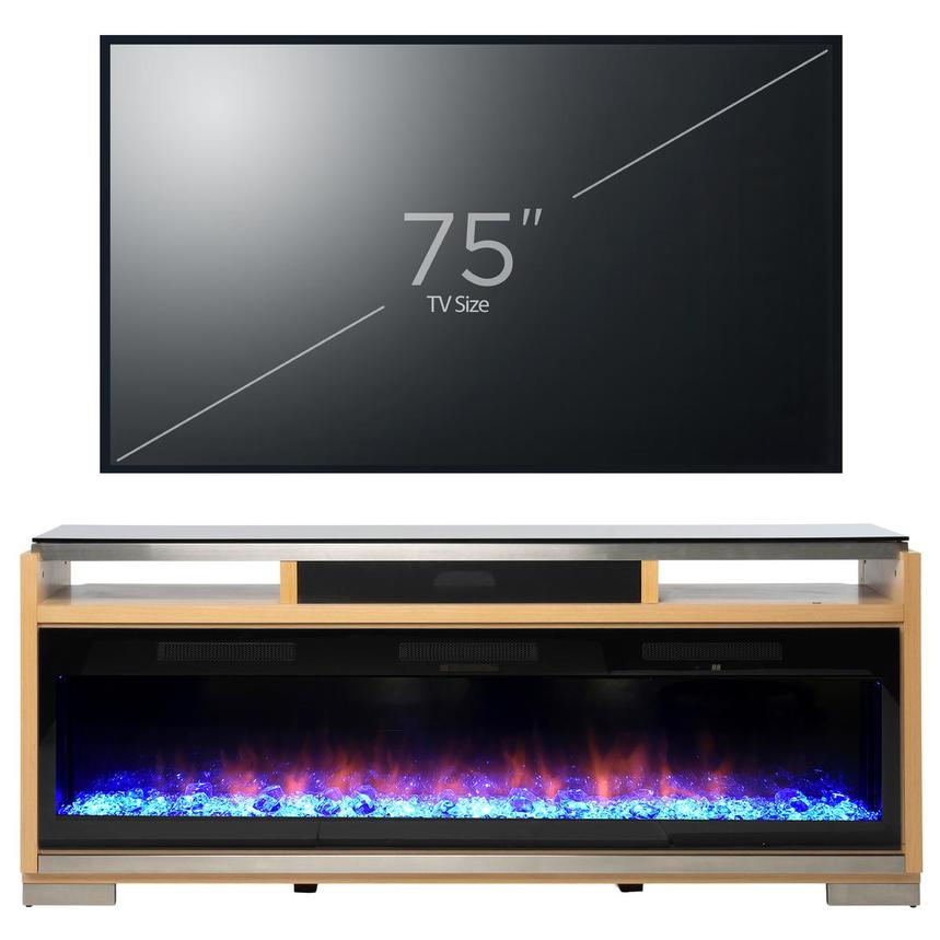 Teire Natural Electric Fireplace  alternate image, 2 of 7 images.