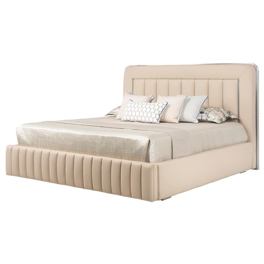 Matteo Taupe King Storage Bed  main image, 1 of 10 images.