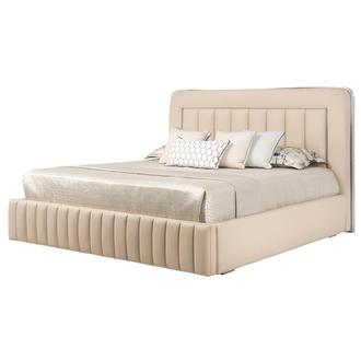 Matteo Taupe Queen Storage Bed