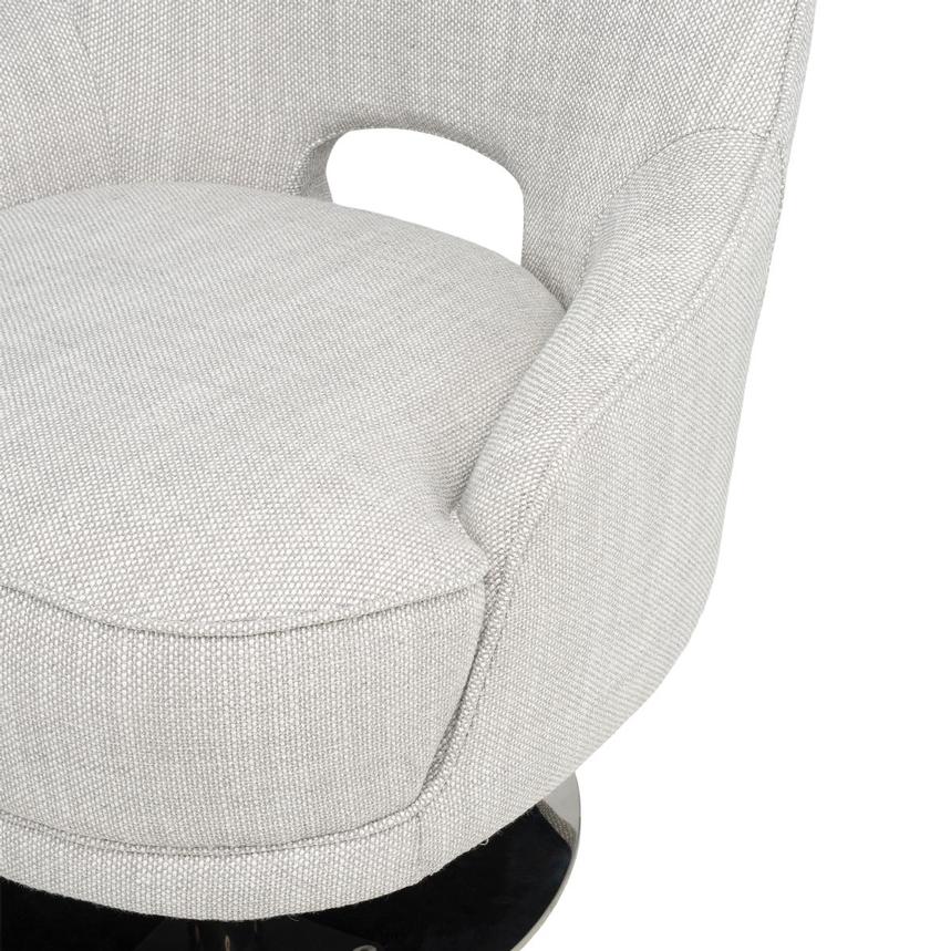 Echo Light Gray Swivel Accent Chair  alternate image, 6 of 8 images.