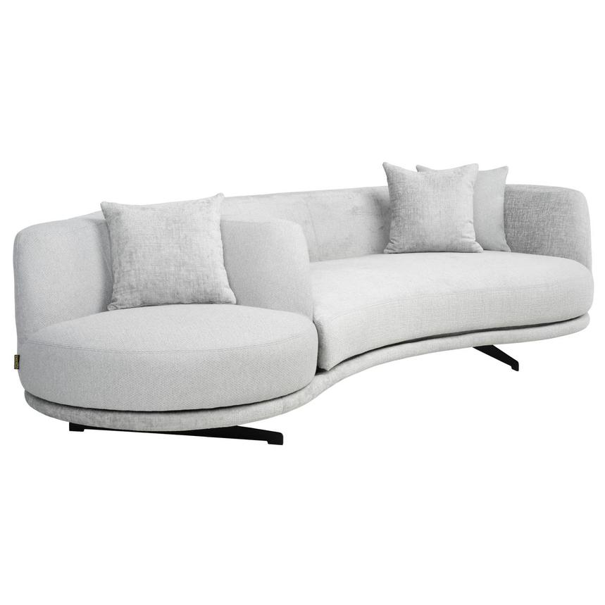 Rhea Gray Swivel Sofa  alternate image, 4 of 11 images.