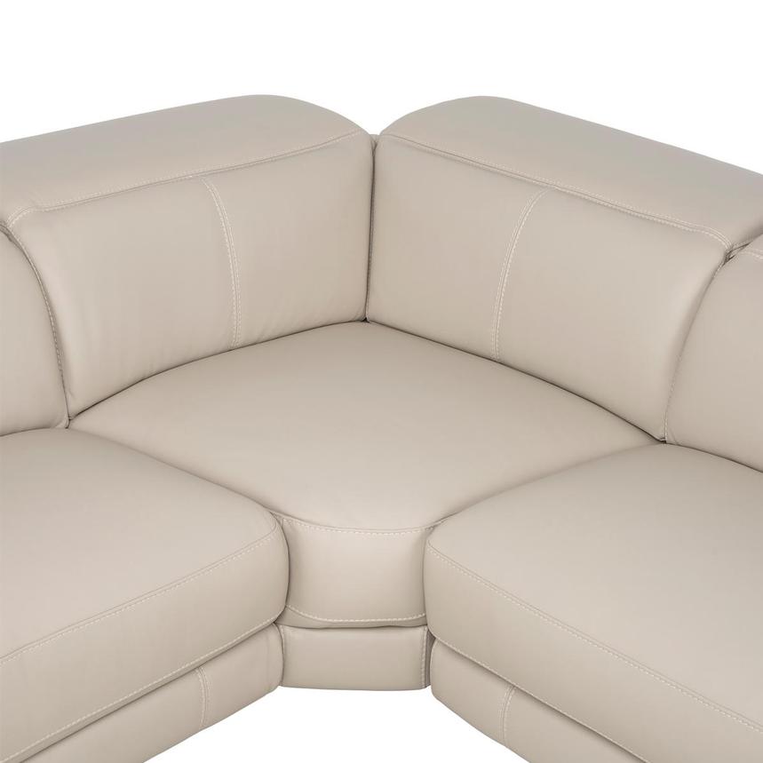 Luke 2.0 Taupe Leather Power Reclining Sectional with 5PCS/2PWR  alternate image, 4 of 9 images.