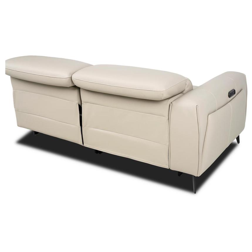 Luke 2.0 Taupe Leather Power Reclining Sectional with 5PCS/2PWR alternate image, 5 of 10 images.