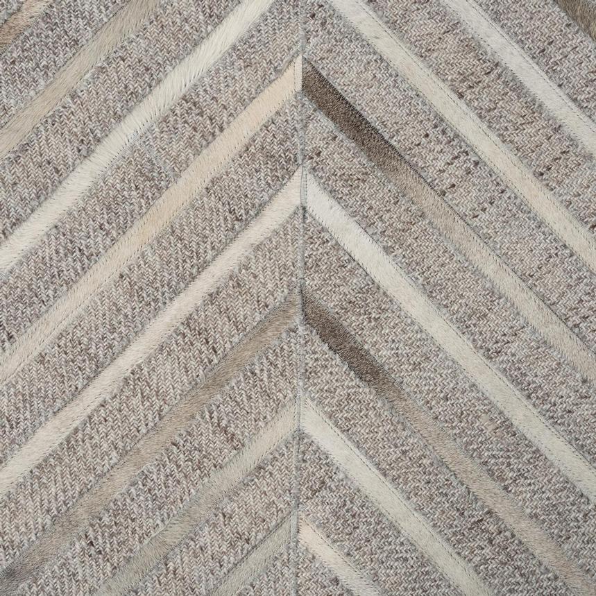 Vector Gray Cowhide Patchwork 5' x 8' Area Rug  alternate image, 5 of 5 images.