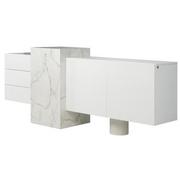 Luxe Line White Console Table  alternate image, 3 of 11 images.