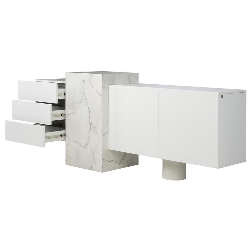 Luxe Line White Console Table  alternate image, 4 of 11 images.