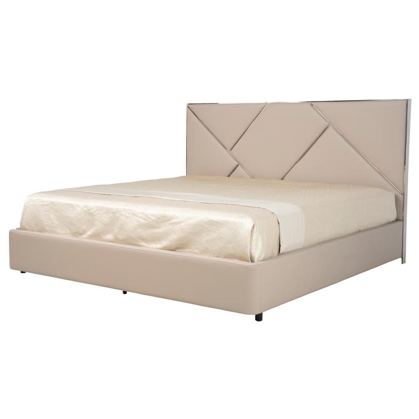 Orion Taupe Queen Storage Bed  alternate image, 2 of 9 images.