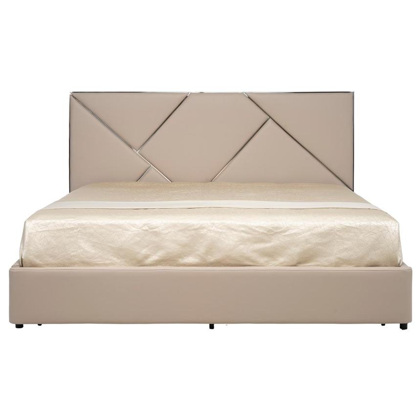 Orion Taupe Queen Storage Bed  alternate image, 4 of 9 images.