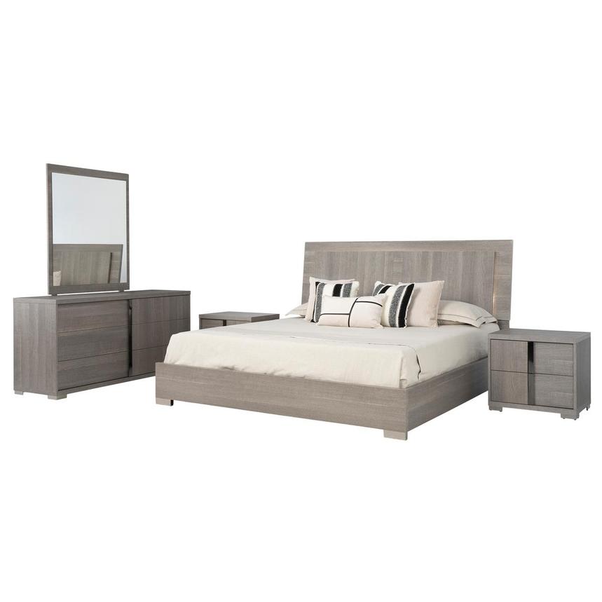 Tivo Gray 5-Piece King Bedroom Set