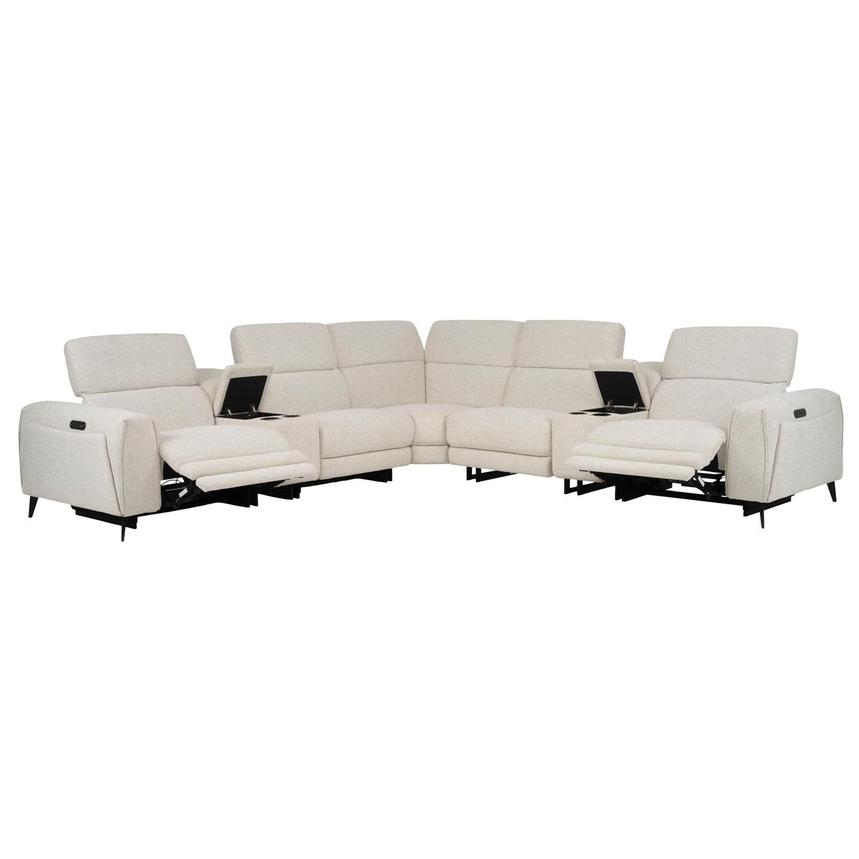 Luke Gray Power Reclining Sectional with 7PCS/2PWR  alternate image, 2 of 12 images.