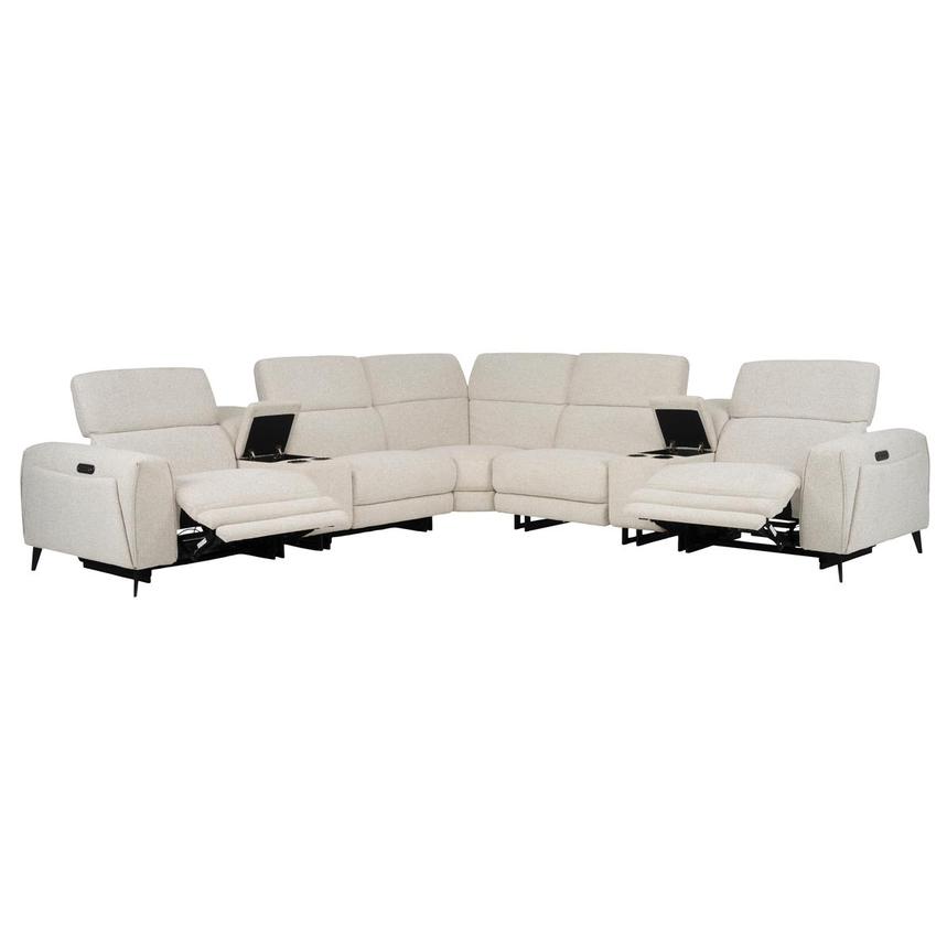 Luke Gray Power Reclining Sectional with 7PCS/2PWR alternate image, 2 of 12 images.