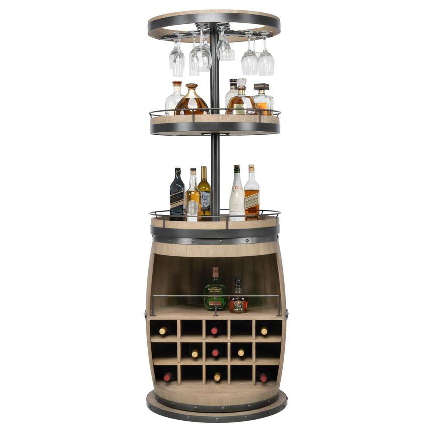 Broc Natural Swivel Wine Rack El Dorado Furniture