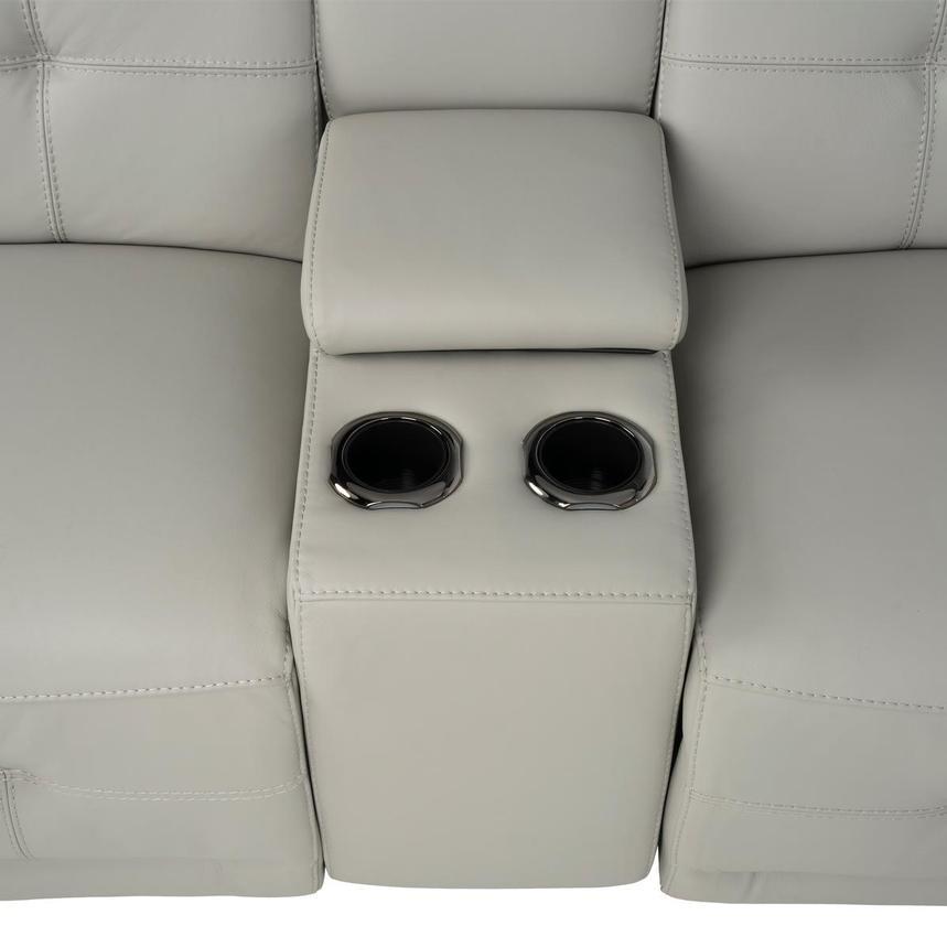 Graystone Gray Home Theater Leather Seating with 5PCS/2PWR  alternate image, 5 of 11 images.