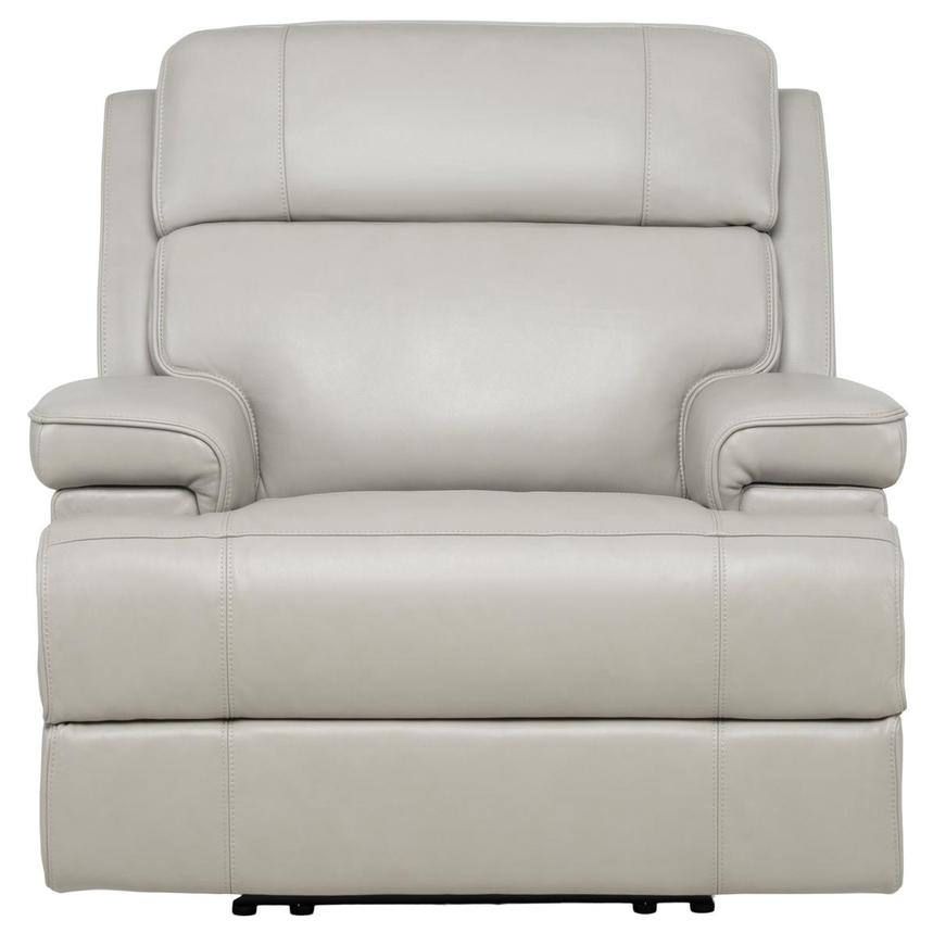 Alex Gray Leather Power Recliner  alternate image, 2 of 12 images.