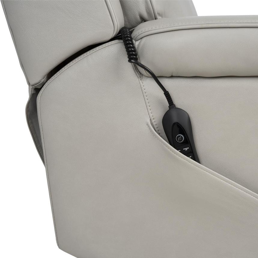 Alex Gray Leather Power Recliner alternate image, 10 of 12 images.