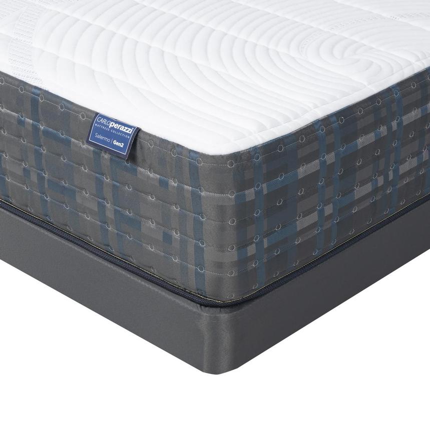 Salermo Gen2-Hybrid Firm Queen Mattress w/Low Foundation by Carlo Perazzi alternate image, 3 of 3 images.