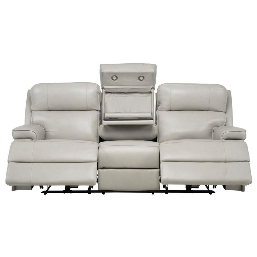 Alex Gray Leather Power Reclining Sofa  alternate image, 2 of 12 images.