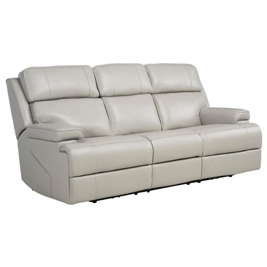 Alex Gray Leather Power Reclining Sofa alternate image, 3 of 12 images.