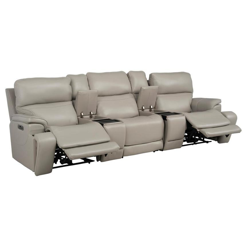 Granite Home Theater Leather Seating with 5PCS/3PWR  alternate image, 2 of 15 images.