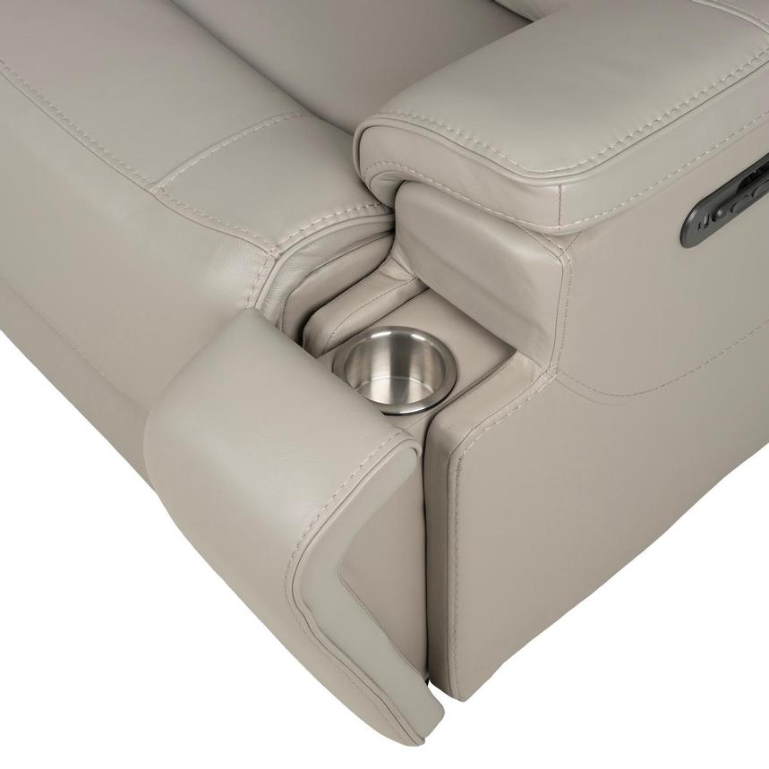 Granite Leather Power Reclining Sectional with 5PCS/3PWR alternate image, 8 of 13 images.
