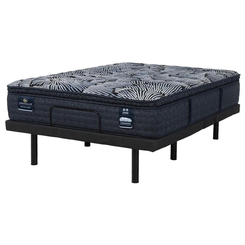 Lexton-Medium Pillow Top King Mattress w/Motion Renew Powered Base by Serta®  main image, 1 of 10 images.