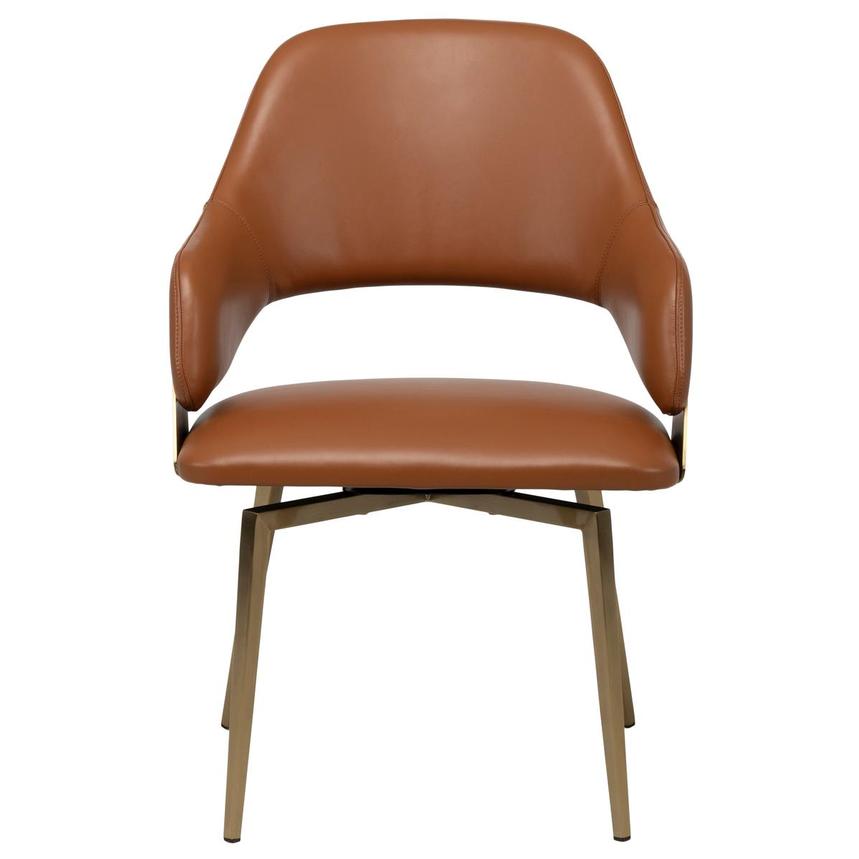 Monarch Leather Swivel Arm Chair  alternate image, 2 of 8 images.