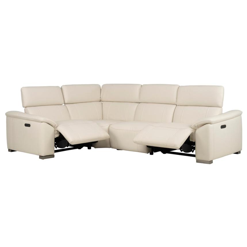 Cordova Leather Power Reclining Sectional with 4PCS/2PWR  alternate image, 2 of 10 images.