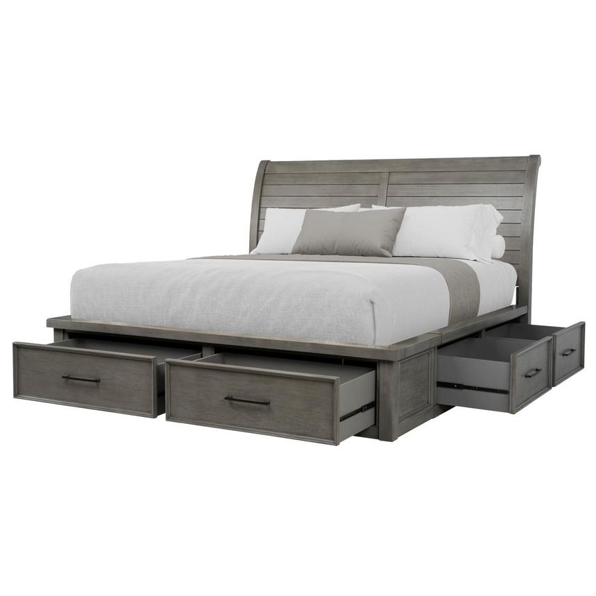 Justin Gray King Storage Bed alternate image, 3 of 9 images.