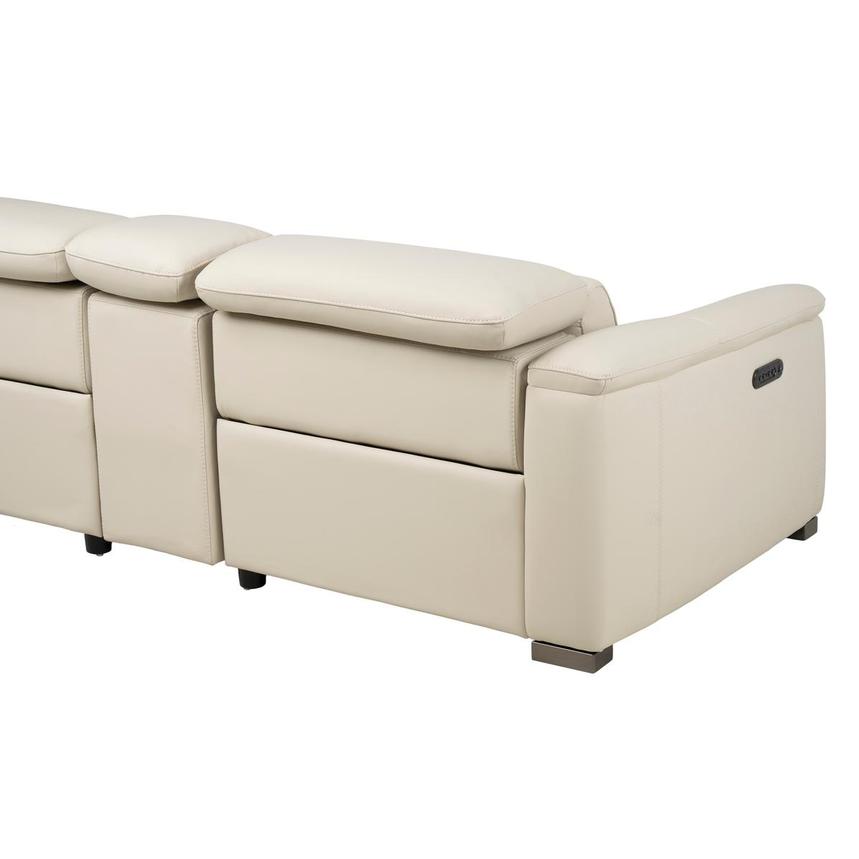 Cordova Cream Leather Power Reclining Sectional with 6PCS/3PWR alternate image, 8 of 13 images.
