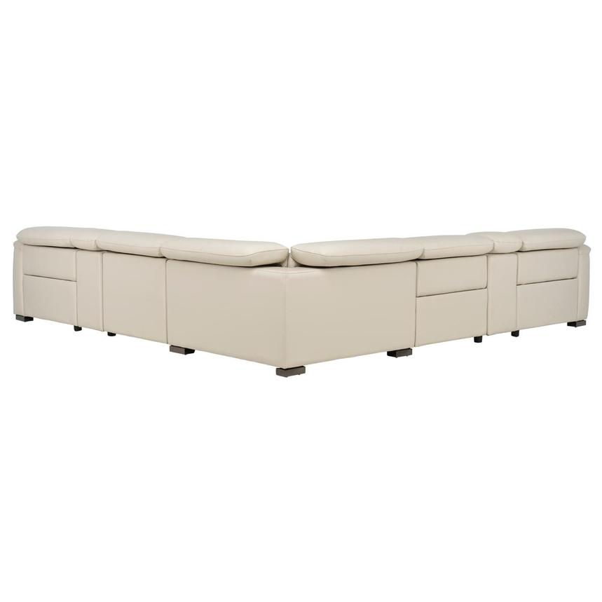Cordova Cream Leather Power Reclining Sectional with 7PCS/3PWR  alternate image, 9 of 14 images.