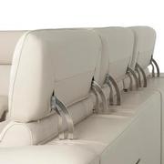 Cordova Cream Leather Power Reclining Sectional with 7PCS/3PWR  alternate image, 9 of 13 images.