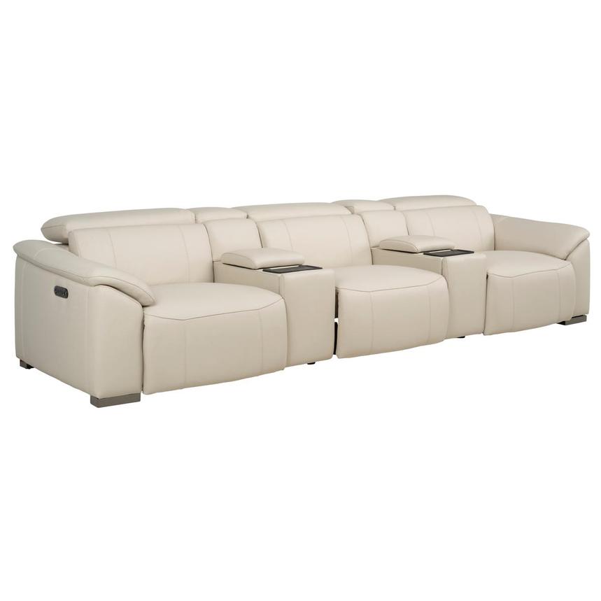 Cordova Home Theater Leather Seating with 5PCS/2PWR  alternate image, 2 of 11 images.