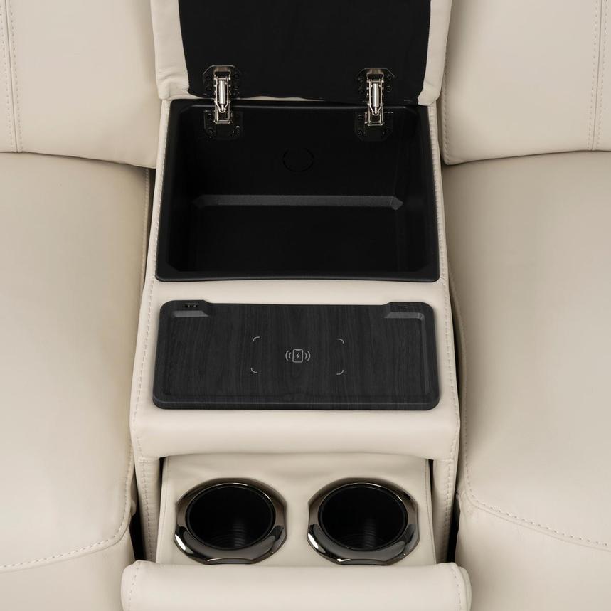 Cordova Cream Home Theater Leather Seating with 5PCS/2PWR  alternate image, 7 of 12 images.