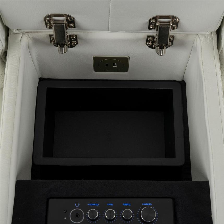 Zeus Leather Power Reclining Sofa w/Console  alternate image, 9 of 16 images.