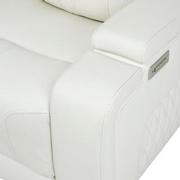 Zeus Leather Power Reclining Sofa w/Console  alternate image, 13 of 16 images.