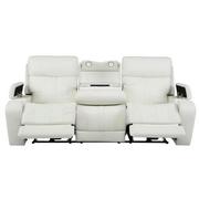 Zeus Leather Power Reclining Sofa  alternate image, 3 of 16 images.