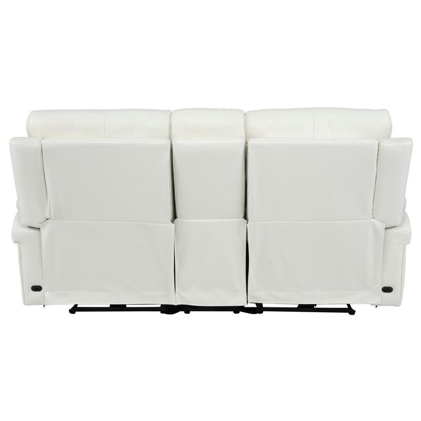 Zeus Leather Power Reclining Sofa w/Console alternate image, 7 of 17 images.