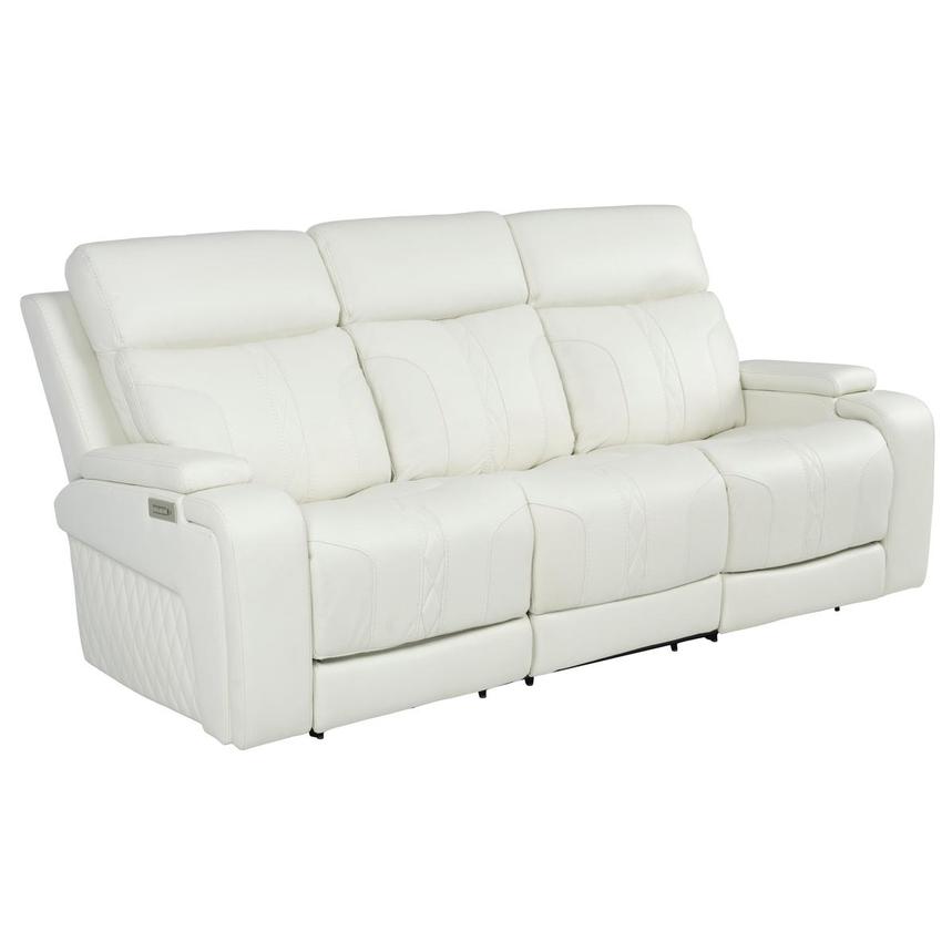Zeus Leather Power Reclining Sofa  alternate image, 4 of 17 images.