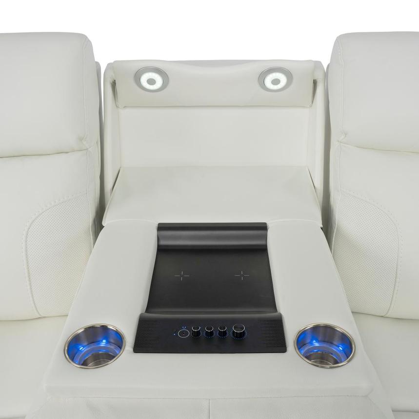 Zeus Leather Power Reclining Sofa  alternate image, 9 of 17 images.