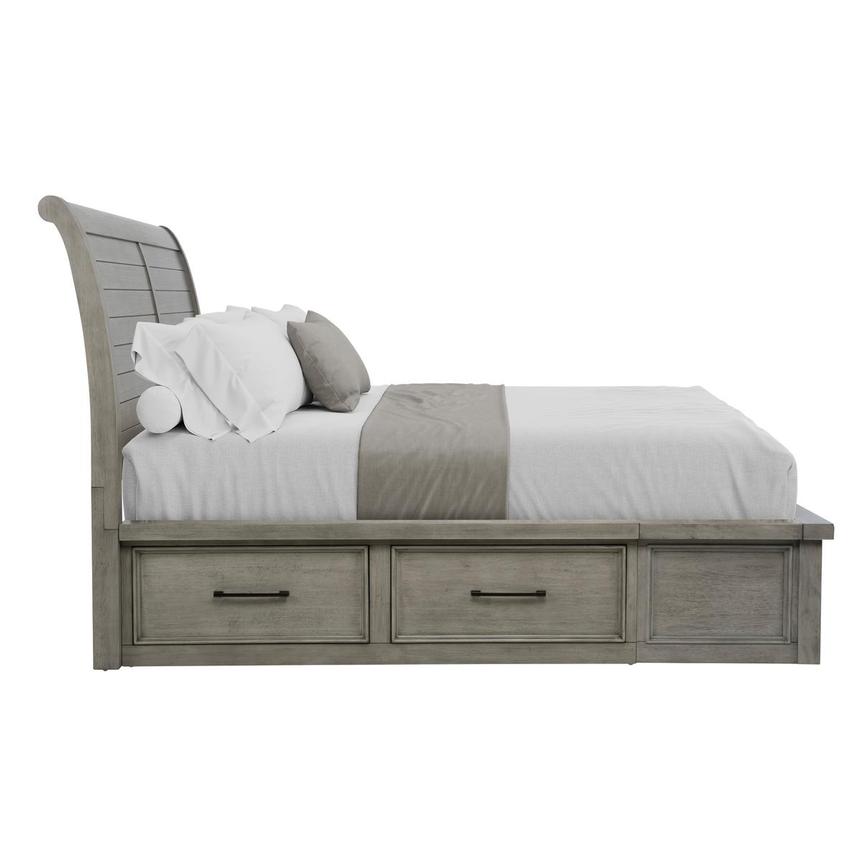 Justin Gray Queen Storage Bed  alternate image, 4 of 8 images.